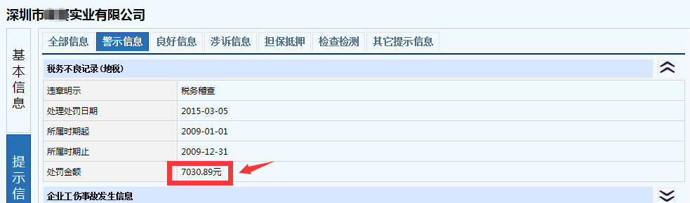 深圳注冊公司稅務罰款截圖2